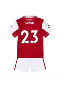 Arsenal Albert Sambi Lokonga #23 Babyklær Hjemme Fotballdrakt til barn 2022-23 Korte ermer (+ Korte bukser)